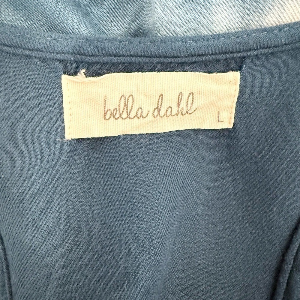 Bella Dahl Blue Tie Dye Maxi Dress Sleeveless Drawstring Waist‎ Resortwear Large - Picture 2 of 6